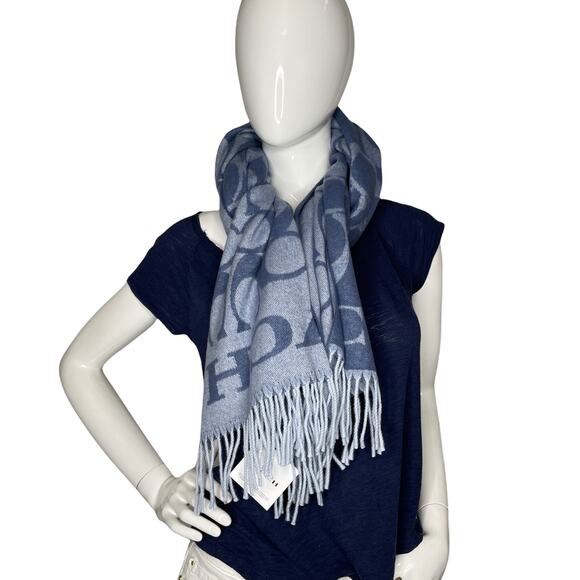 Coach Signature Oversized Muffler Scarf in Twilight - Picture 1 of 6